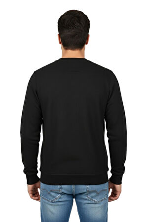 Erkek Sıfır Yaka Petek Doku Regular Fit Sweatshirt BGL-ST04950