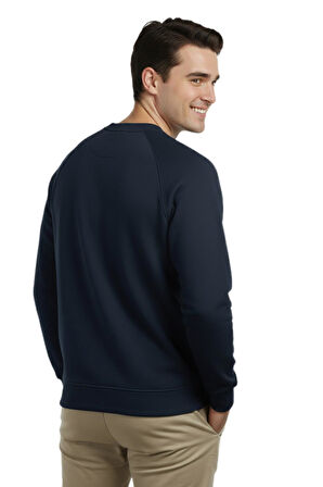 Erkek Spor Reklam Kol Sweatshirt Regular Fit BGL-ST04951