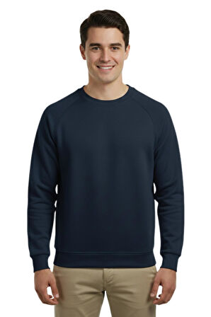 Erkek Spor Reklam Kol Sweatshirt Regular Fit BGL-ST04951