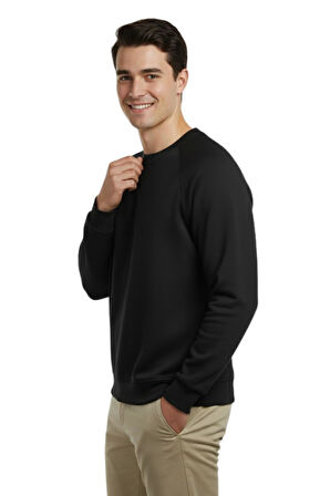 Erkek Spor Reklam Kol Sweatshirt Regular Fit BGL-ST04951
