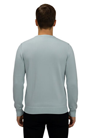 Erkek Spor Sıfır Yaka Regular Fit Kazak BGL-ST04953