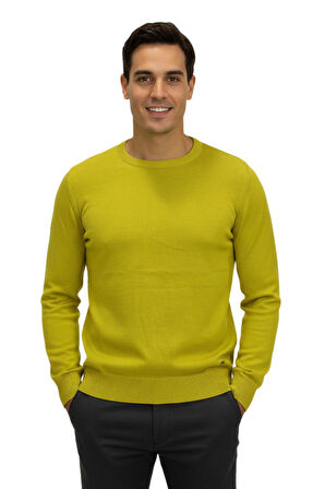 Erkek Spor Sıfır Yaka Regular Fit Kazak BGL-ST04953