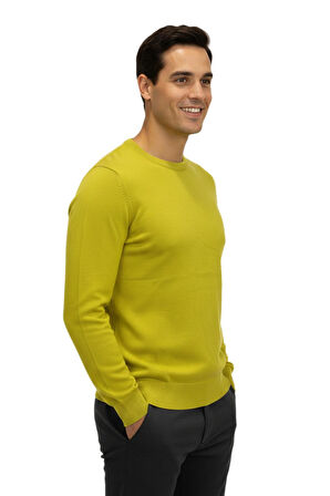 Erkek Spor Sıfır Yaka Regular Fit Kazak BGL-ST04953