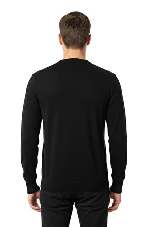 Erkek Spor Sıfır Yaka Regular Fit Kazak BGL-ST04953