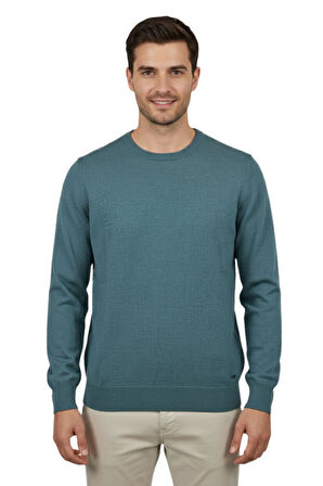 Erkek Spor Sıfır Yaka Regular Fit Kazak BGL-ST04953