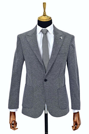 Erkek Tek Spor Ceket Çift Yırtmaçlı BGL-ST03983