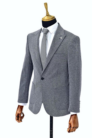 Erkek Tek Spor Ceket Çift Yırtmaçlı BGL-ST03983