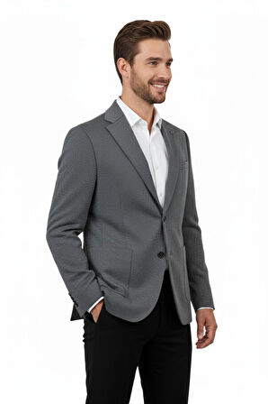 Erkek Tek Spor Ceket Çift Yırtmaçlı BGL-ST04979