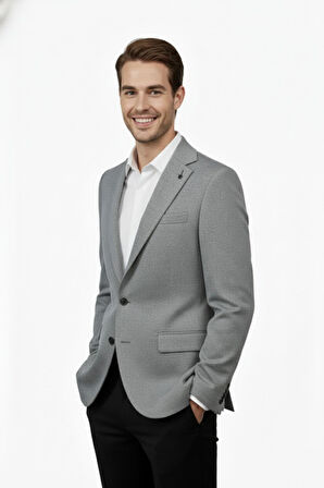 Erkek Tek Spor Ceket Çift Yırtmaçlı BGL-ST04981