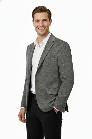 Erkek Tek Spor Ceket Çift Yırtmaçlı BGL-ST04981