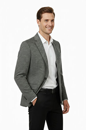 Erkek Tek Spor Ceket Çift Yırtmaçlı BGL-ST04981