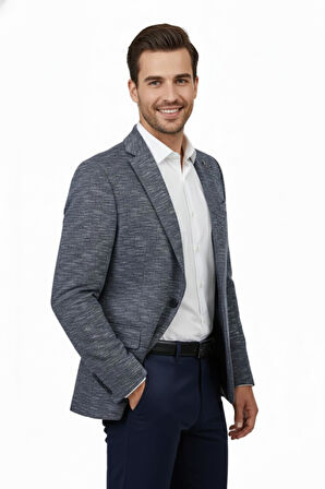 Erkek Tek Spor Ceket Çift Yırtmaçlı BGL-ST04981