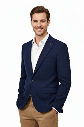 Erkek Tek Spor Ceket Çift Yırtmaçlı BGL-ST04982