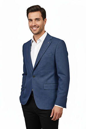 Erkek Tek Spor Ceket Çift Yırtmaçlı BGL-ST04982