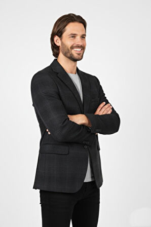 Erkek Kışlık Kumaş Tek Ceket 4 Drop BGL-ST04983