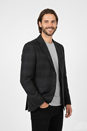 Erkek Kışlık Kumaş Tek Ceket 4 Drop BGL-ST04983