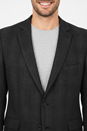 Erkek Kışlık Kumaş Tek Ceket 4 Drop BGL-ST04983