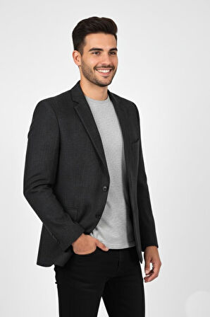 Erkek Kışlık Kumaş Tek Ceket 4 Drop BGL-ST04983