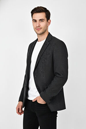 Erkek Kışlık Kumaş Tek Ceket 4 Drop BGL-ST04984