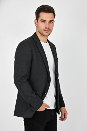 Erkek Kışlık Kumaş Tek Ceket 4 Drop BGL-ST04984