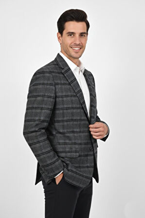 Erkek Kışlık Kumaş Tek Ceket 4 Drop BGL-ST04985