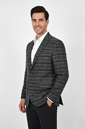 Erkek Kışlık Kumaş Tek Ceket 4 Drop BGL-ST04985