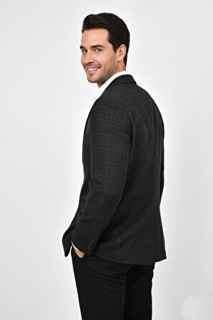 Erkek Kışlık Kumaş Tek Ceket 4 Drop BGL-ST04987