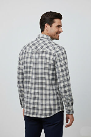 Erkek Kışlık Tek Cep Klasik Gömlek BGL-ST04990