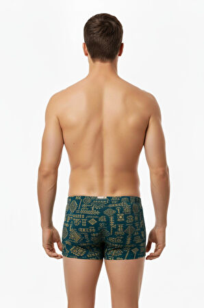 Erkek Likralı Baskı Desenli Boxer  BGL-ST05009