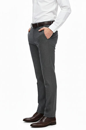 Erkek Regular Fit Hasır Kumaş Pantolon Likra Kumaş BGL-ST05039