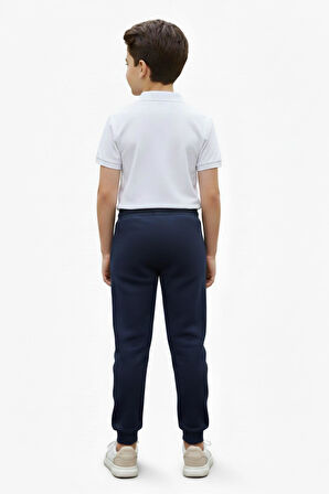 Lacivert Renk 3 İplik Manşetli Kız Erkek Çocuk Eşofman Alt BGL-ST05046