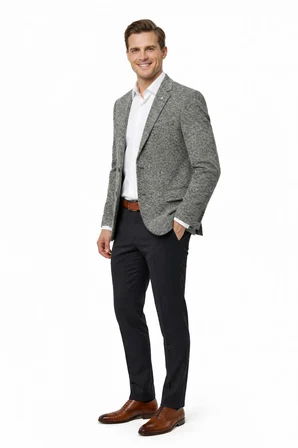 Erkek Tek Spor Ceket 4 Drop Çift Yırtmaçlı Mevsimlik BGL-ST05331