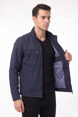 Erkek Mevsimlik Kanvas Spor Mont 8094 BGL-ST05337