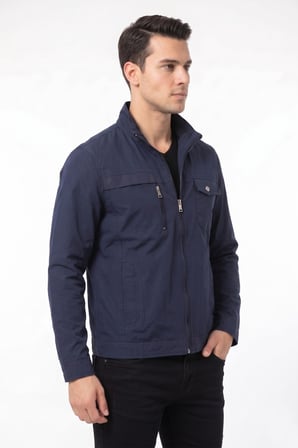 Erkek Mevsimlik Kanvas Spor Mont 8094 BGL-ST05337