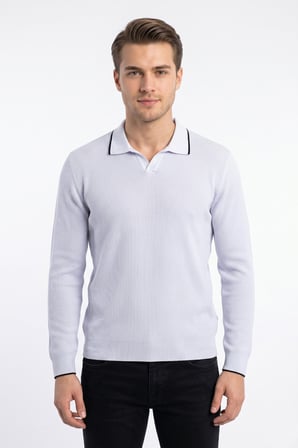 Erkek Spor Polo Yaka Mevsimlik Kazak BGL-ST05363