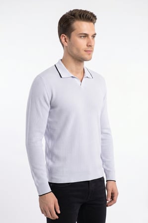 Erkek Spor Polo Yaka Mevsimlik Kazak BGL-ST05363