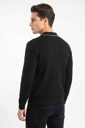 Erkek Spor Polo Yaka Mevsimlik Kazak BGL-ST05363