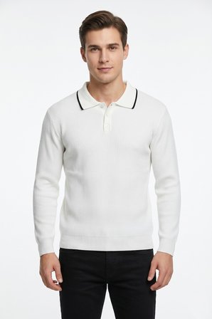 Erkek Spor Polo Yaka Mevsimlik Kazak BGL-ST05364