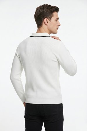 Erkek Spor Polo Yaka Mevsimlik Kazak BGL-ST05364
