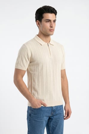 Erkek Spor Polo Yaka Triko Tişört BGL-ST05373