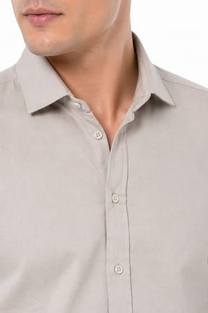 Erkek Spor Silim Fit Likralı Pamuklu Yazlık Gömlek BGL-ST05381
