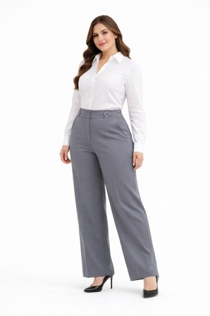 Kadın Boru Paça Kumaş Pantolon BGL-ST05386