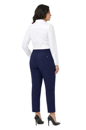 Kadın Kumaş Bilek Pantolon Bel Yarım Lastikli BGL-ST05389