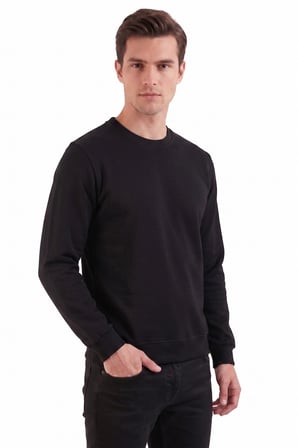 Erkek Sıfıyaka Sweatshirt Regular Kalıp BGL-ST05411
