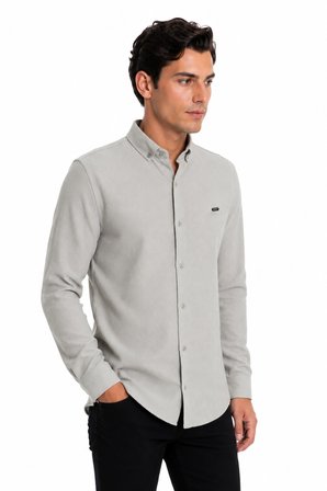 Erkek Spor Slim Fitt Uzun Kol  Gömlek BGL-ST05438