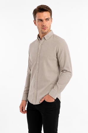 Erkek Spor Slim Fitt Uzun Kol  Gömlek BGL-ST05438