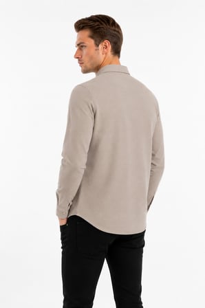 Erkek Spor Slim Fitt Uzun Kol  Gömlek BGL-ST05438