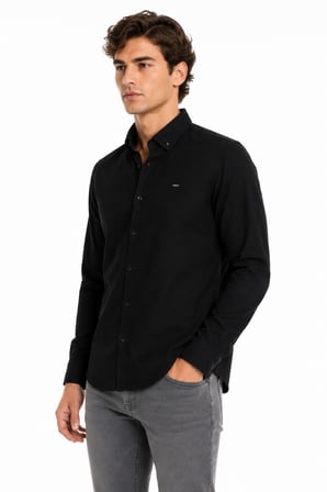 Erkek Spor Slim Fitt Uzun Kol  Gömlek BGL-ST05438