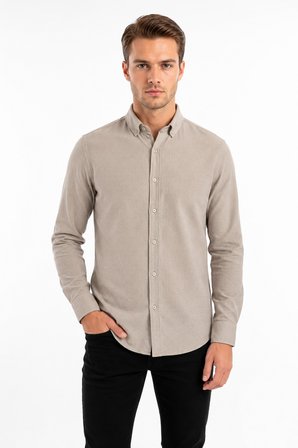 Erkek Spor Slim Fitt Uzun Kol  Gömlek BGL-ST05438