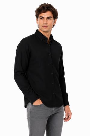 Erkek Spor Slim Fitt Uzun Kol  Gömlek BGL-ST05438